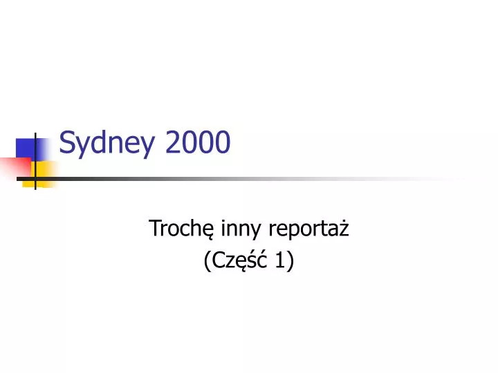 sydney 2000