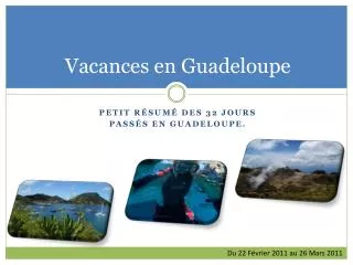 vacances en guadeloupe