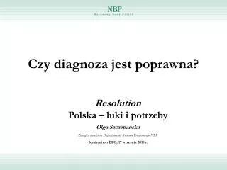czy diagnoza jest poprawna