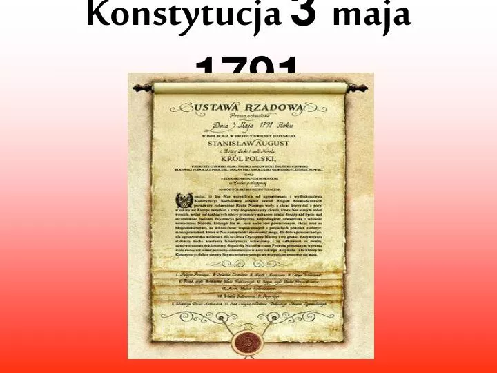 konstytucja 3 maja 1791