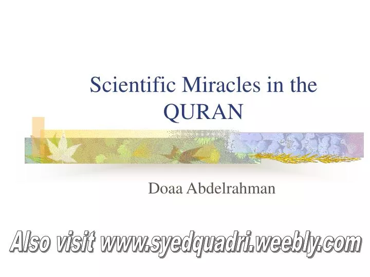 scientific miracles in the quran