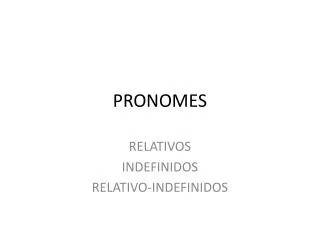 pronomes