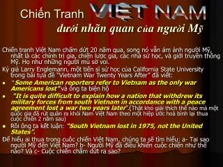 chi n tranh d i nh n quan c a ng i m