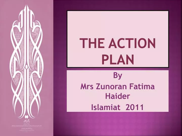 the action plan