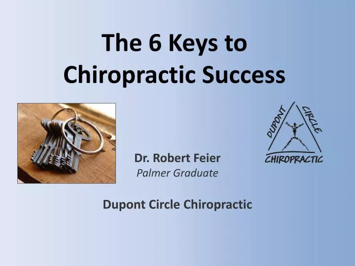 the 6 keys to chiropractic success