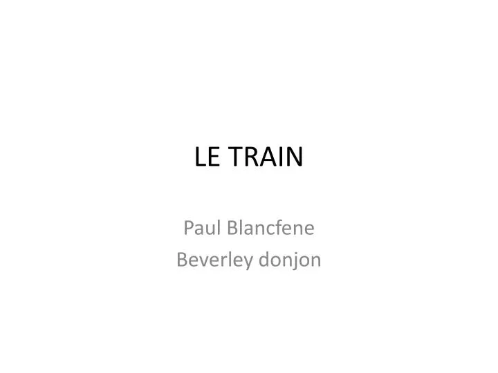 le train