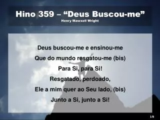 hino 359 deus buscou me henry mawxell wright