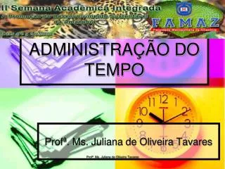 administra o do tempo