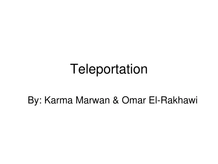 teleportation
