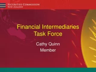 Financial Intermediaries Task Force