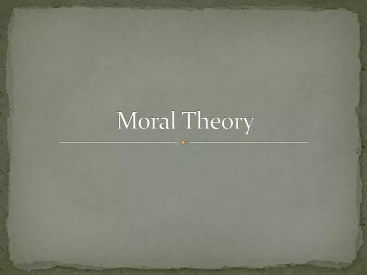 moral theory