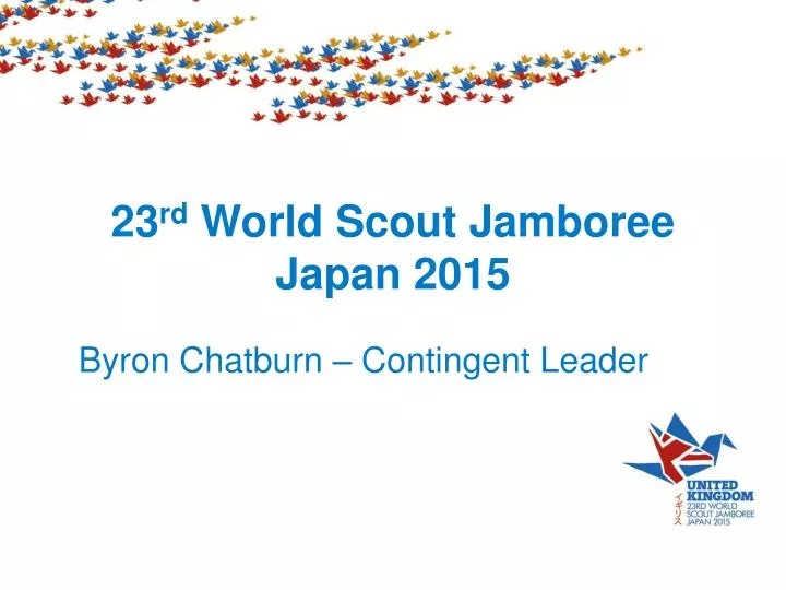 23 rd world scout jamboree japan 2015