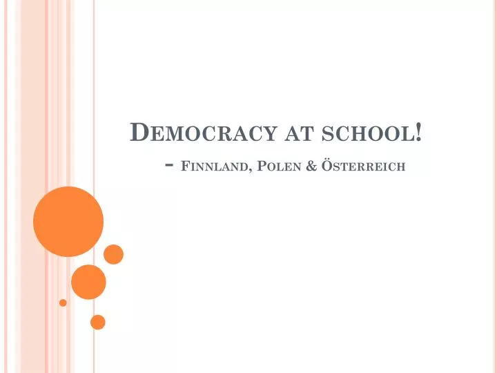 democracy at school finnland polen sterreich