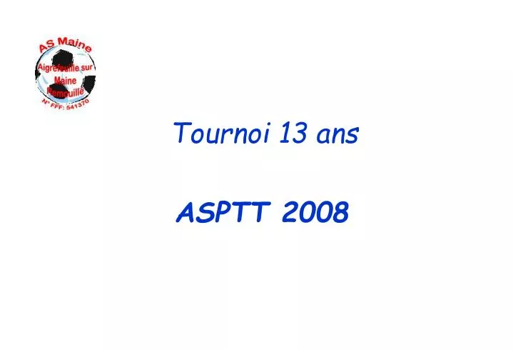 tournoi 13 ans