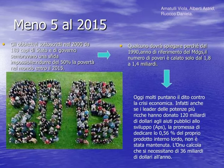 meno 5 al 2015