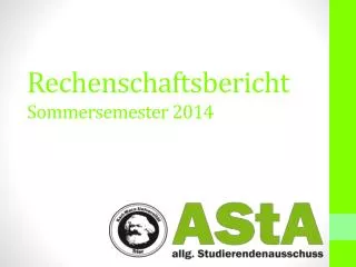 rechenschaftsbericht sommersemester 2014