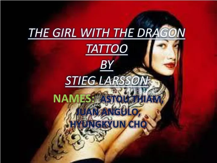 the girl with the dragon tattoo by stieg larsson