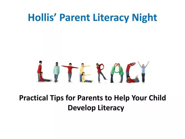 hollis parent literacy night
