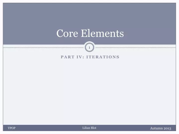 core elements