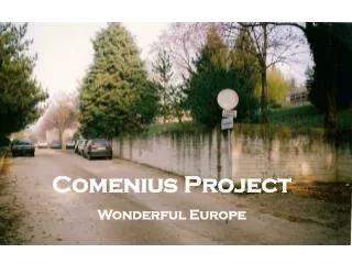 Comenius Project Wonderful Europe