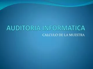 auditoria informatica