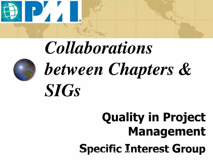 collaborations between chapters sigs