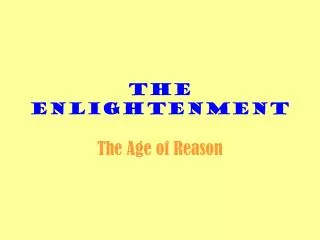 The enlightenment