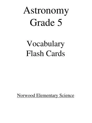 vocabulary flash cards