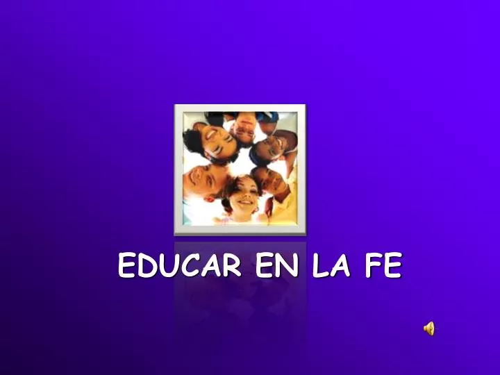 educar en la fe