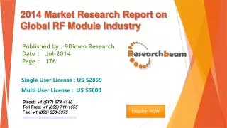 Global RF Module Market Size, Share, Study, Forecast 2014