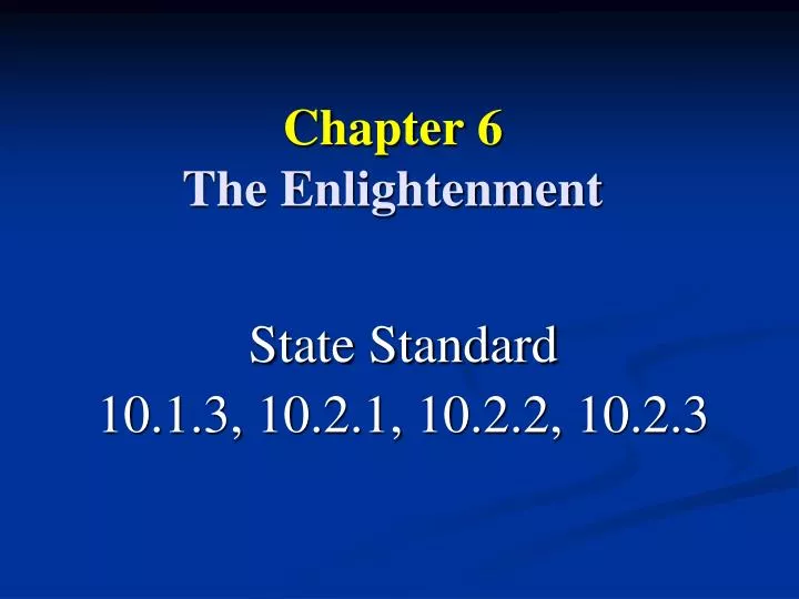 chapter 6 the enlightenment
