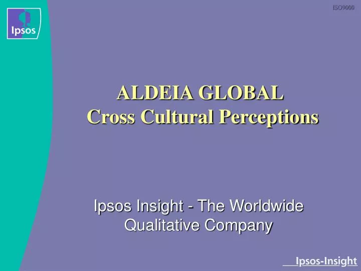 aldeia global cross cultural perceptions
