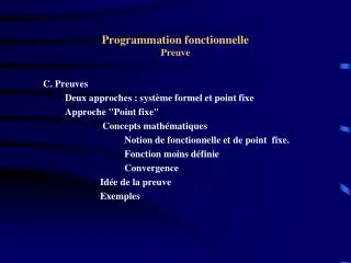programmation fonctionnelle preuve