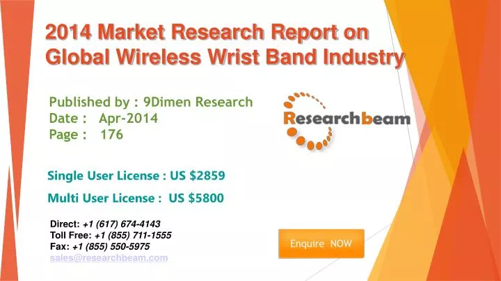 2014 market research report on global wireless wrist band industry