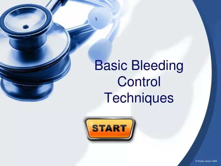 basic bleeding control techniques