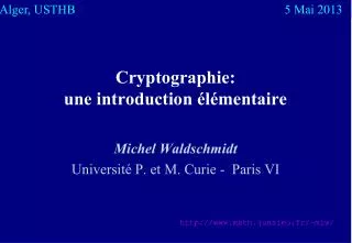 cryptographie une introduction l mentaire