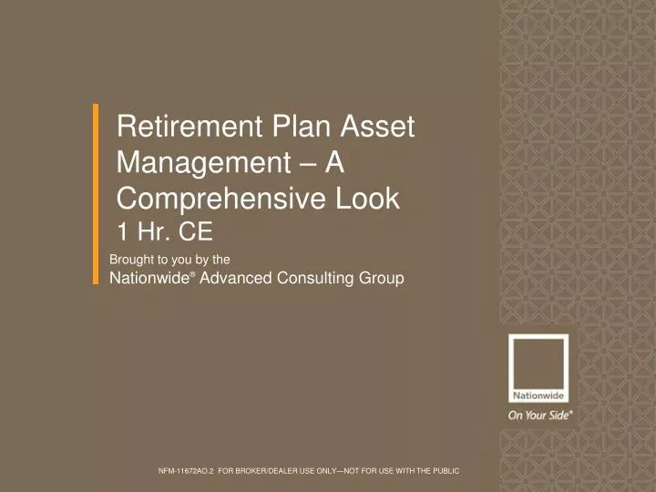 retirement plan asset management a comprehensive look 1 hr ce