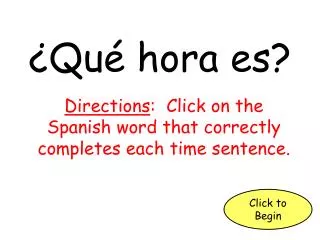 qu hora es