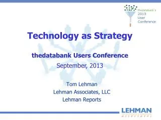 Technology as Strategy