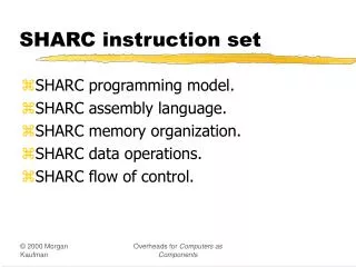 SHARC instruction set
