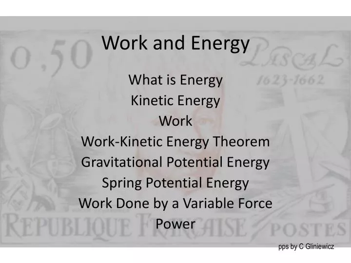 work and energy