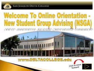 Welcome To Online Orientation -