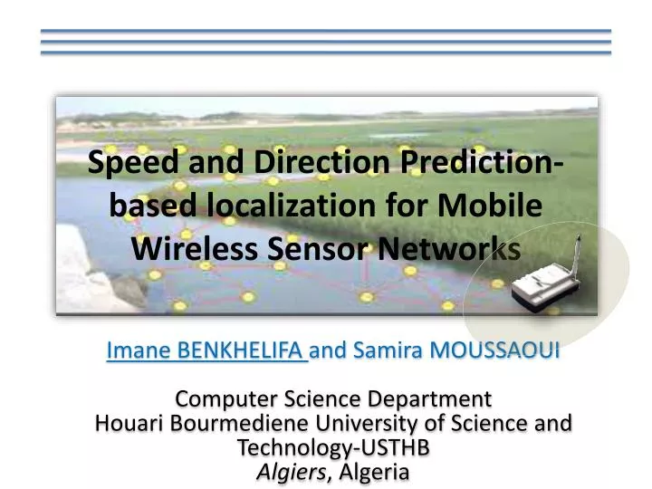 speed and direction prediction based localization for mobile wireless sensor networks