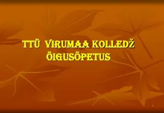 tt virumaa kolled igus petus