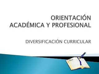 orientaci n acad mica y profesional