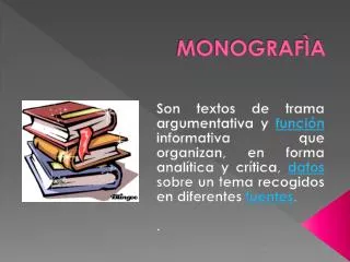 monograf a