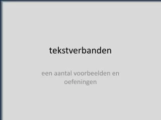 tekstverbanden