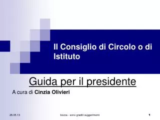 il consiglio di circolo o di istituto