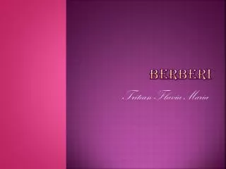 berberi
