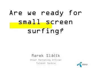 Are we ready for small screen surfing?